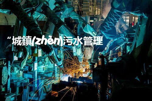 “城鎮(zhèn)污水管理工程，綠色生活新篇章”
